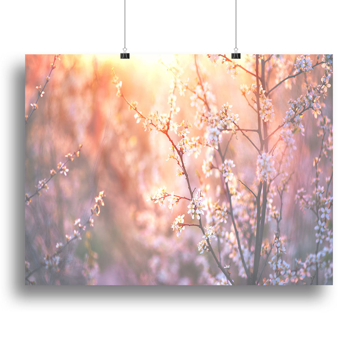 blooming tree and sun flare Canvas Print or Poster - Canvas Art Rocks - 2