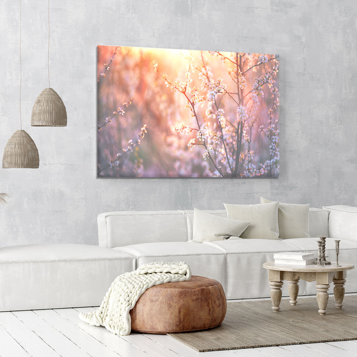 blooming tree and sun flare Canvas Print or Poster - Canvas Art Rocks - 6