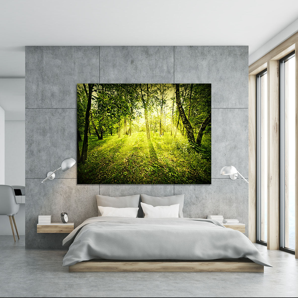 deep forest on summer morning Canvas Print or Poster - Canvas Art Rocks - 5