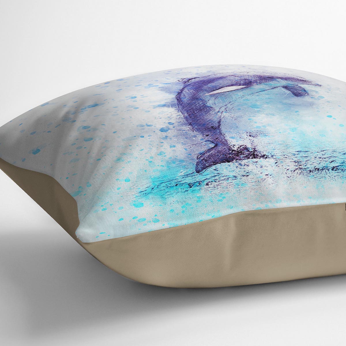 dolphin Painting Cushion