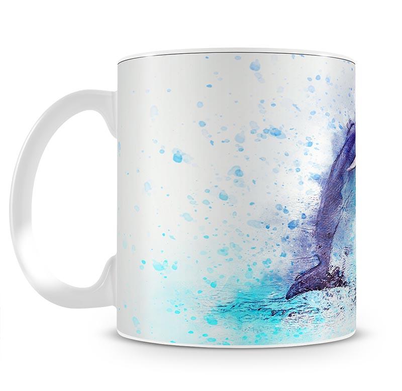dolphin Painting Mug - Canvas Art Rocks - 2