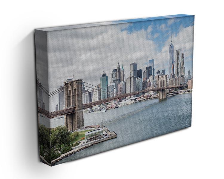 downtown Manhattan Bridge Canvas Print or Poster - Canvas Art Rocks - 3