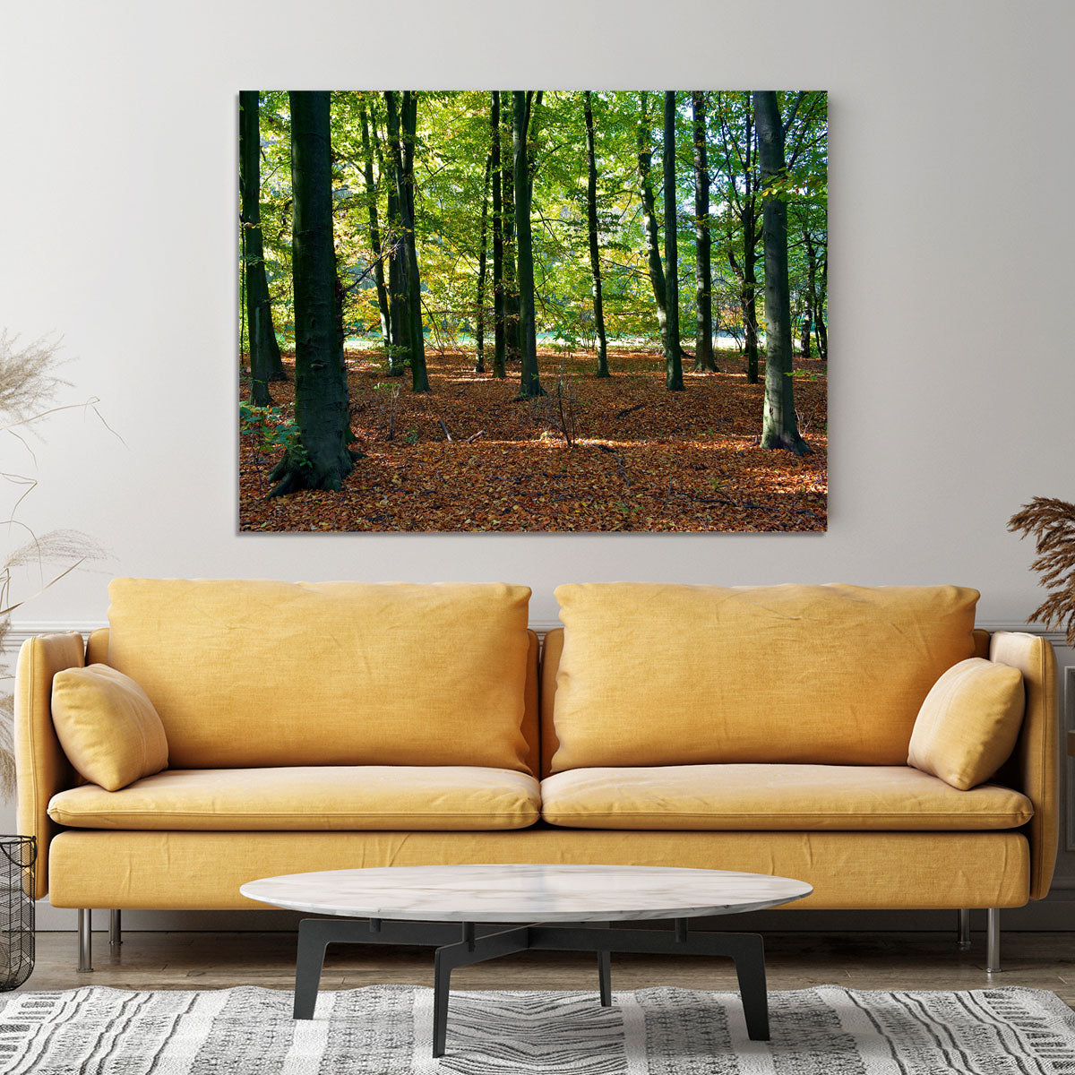forrest edge in autumn Canvas Print or Poster - Canvas Art Rocks - 4