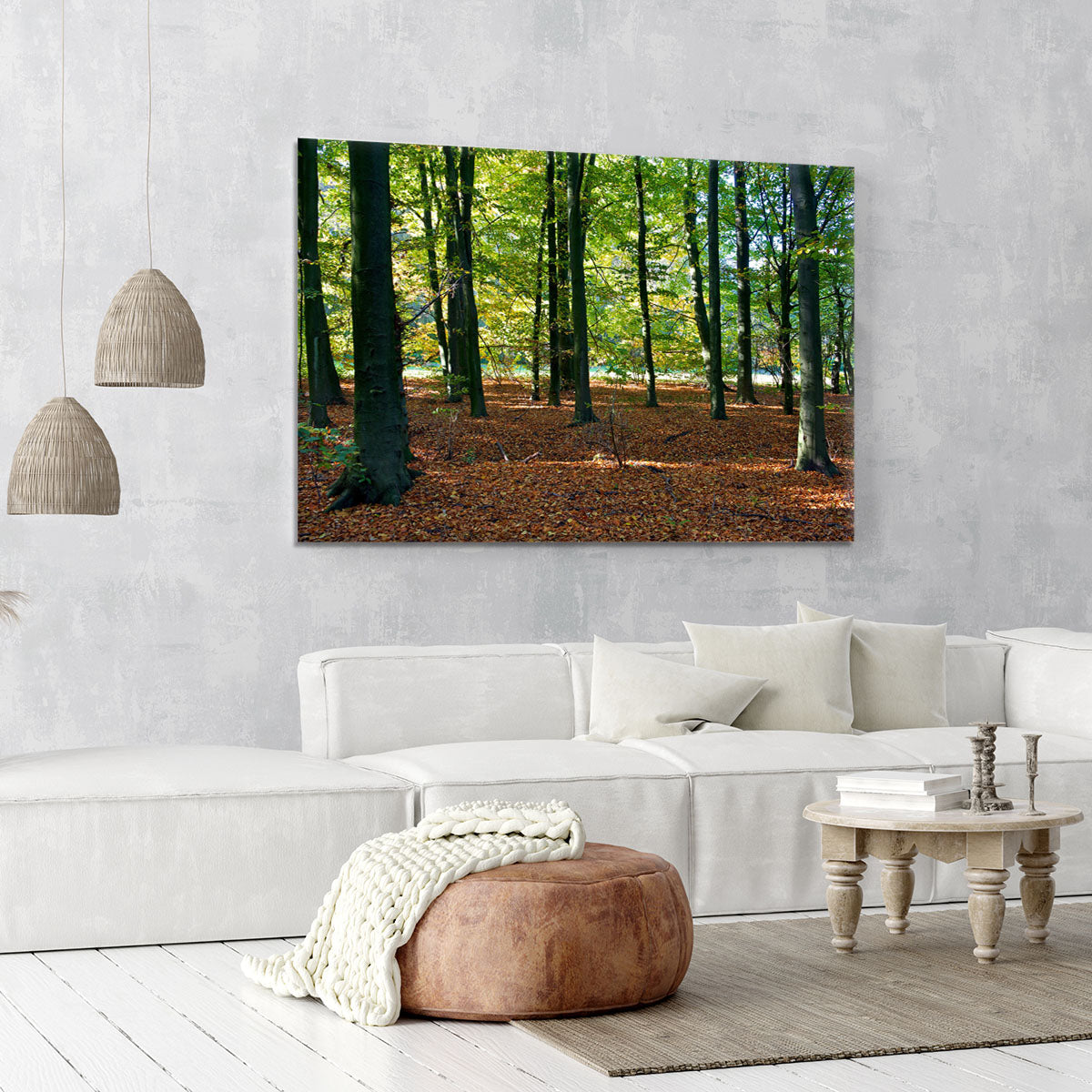 forrest edge in autumn Canvas Print or Poster - Canvas Art Rocks - 6
