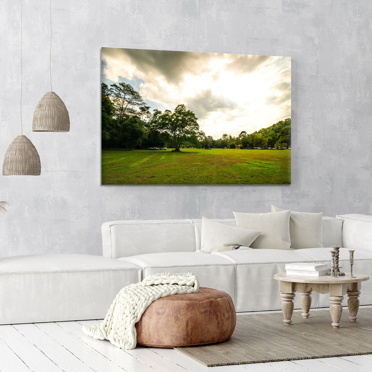 grass and bigtree in the forrest Canvas Print or Poster - Canvas Art Rocks - 6