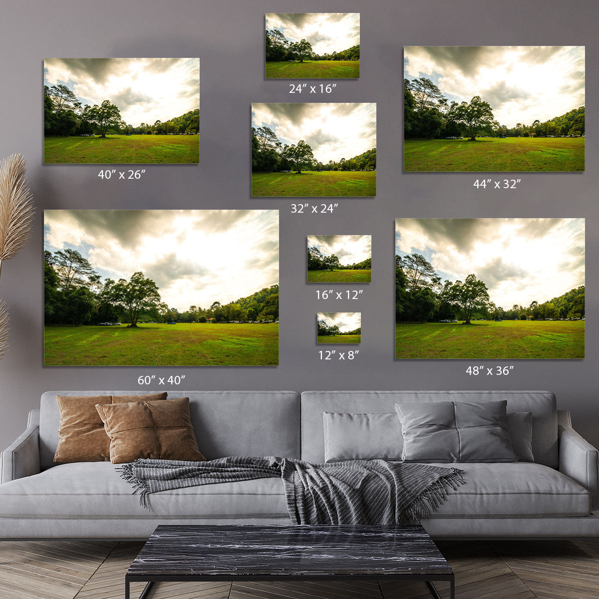 grass and bigtree in the forrest Canvas Print or Poster - Canvas Art Rocks - 7