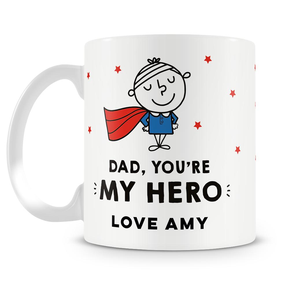 You're My Hero Personalised Mug