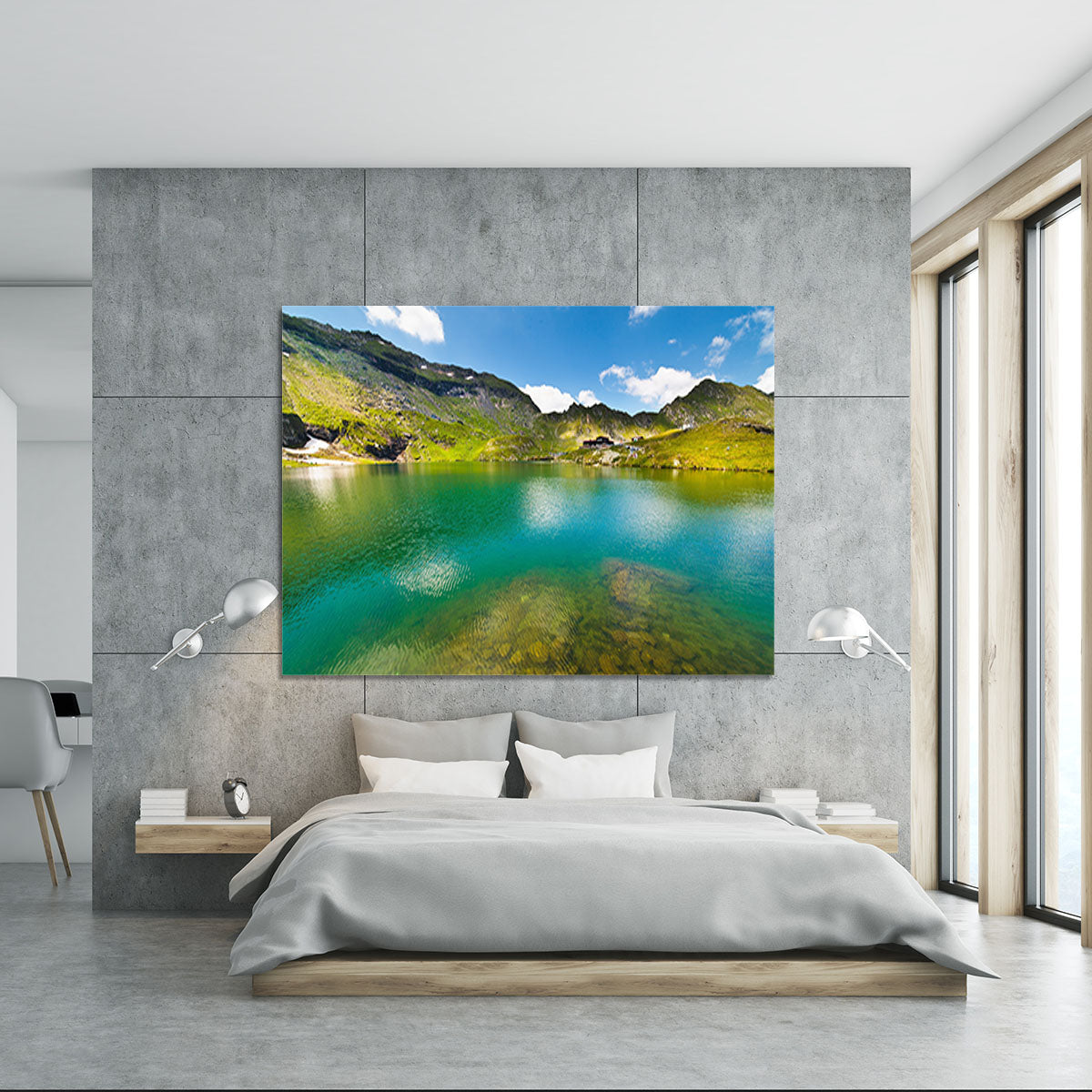 landscape from Balea Lake Canvas Print or Poster - Canvas Art Rocks - 5