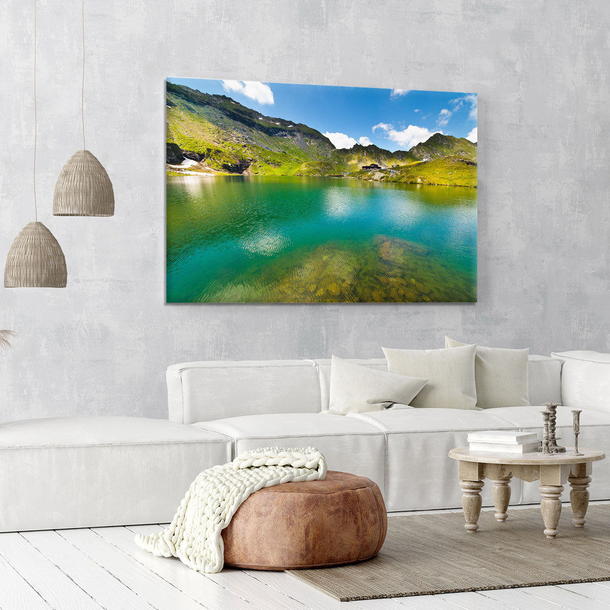 landscape from Balea Lake Canvas Print or Poster - Canvas Art Rocks - 6