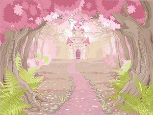 magic fairy tale princess castle Wall Mural Wallpaper - Canvas Art Rocks - 1