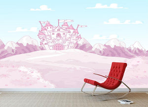 magic princess castle Wall Mural Wallpaper - Canvas Art Rocks - 3