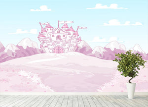 magic princess castle Wall Mural Wallpaper - Canvas Art Rocks - 4