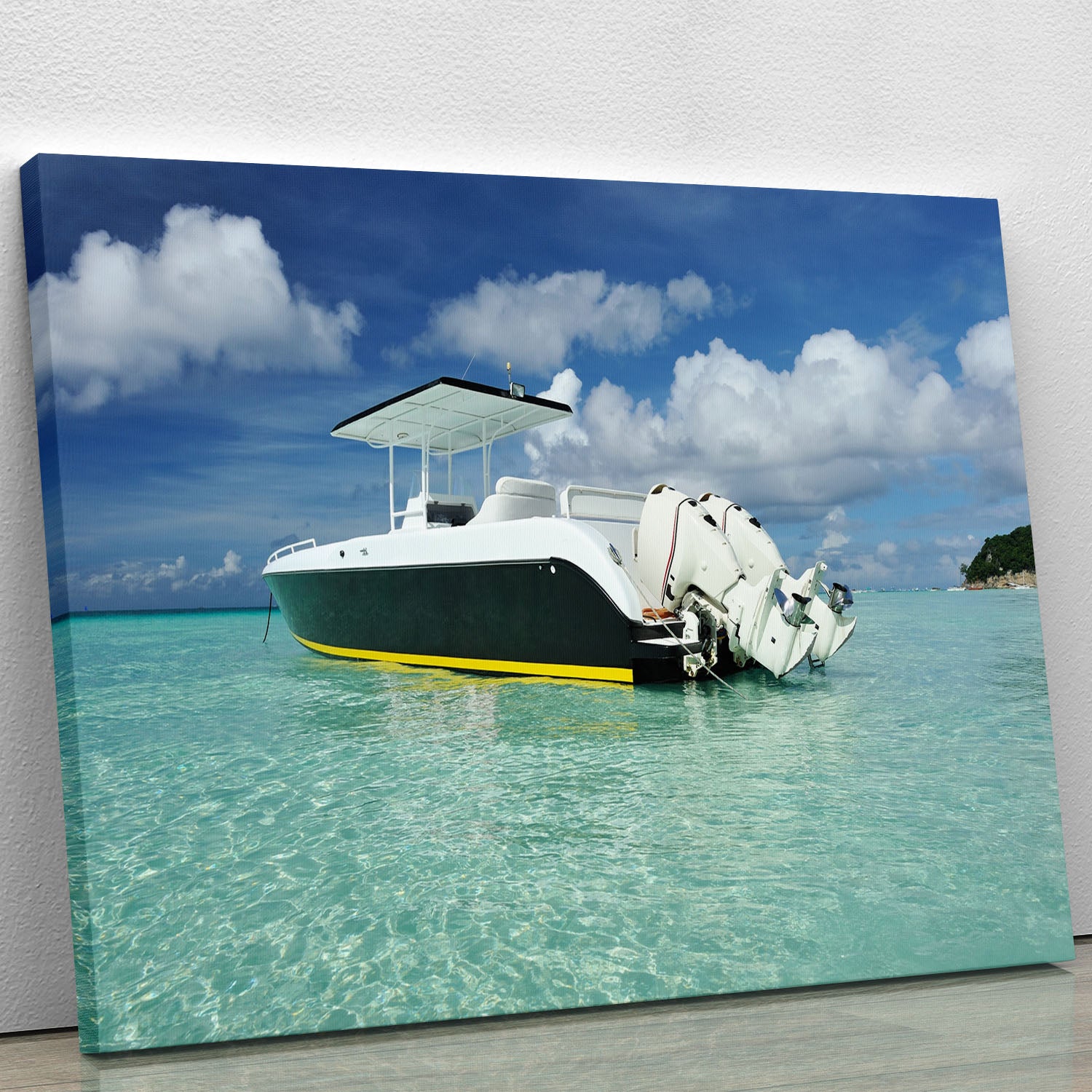 motor boat at Boracay island Canvas Print or Poster - Canvas Art Rocks - 1