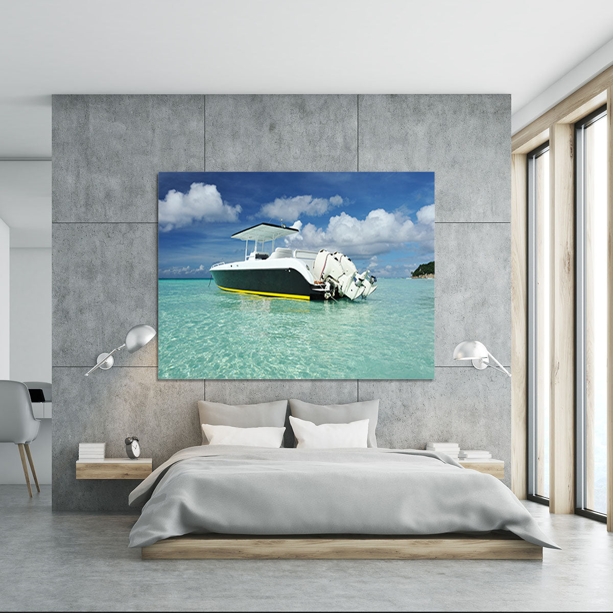 motor boat at Boracay island Canvas Print or Poster - Canvas Art Rocks - 5