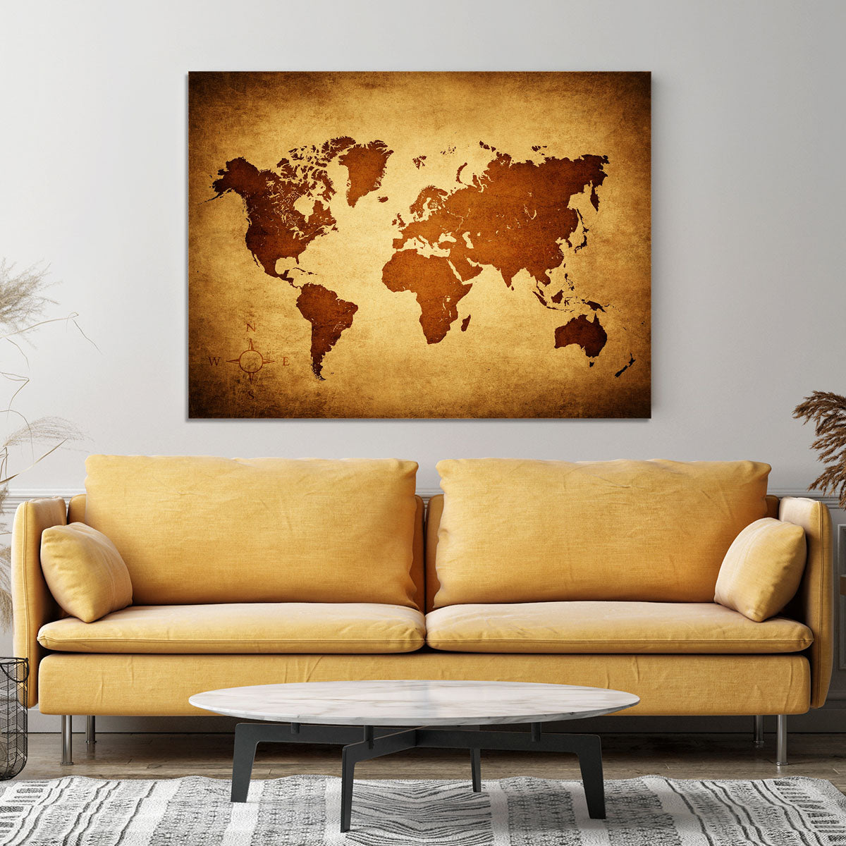 old map of the world Canvas Print or Poster - Canvas Art Rocks - 4