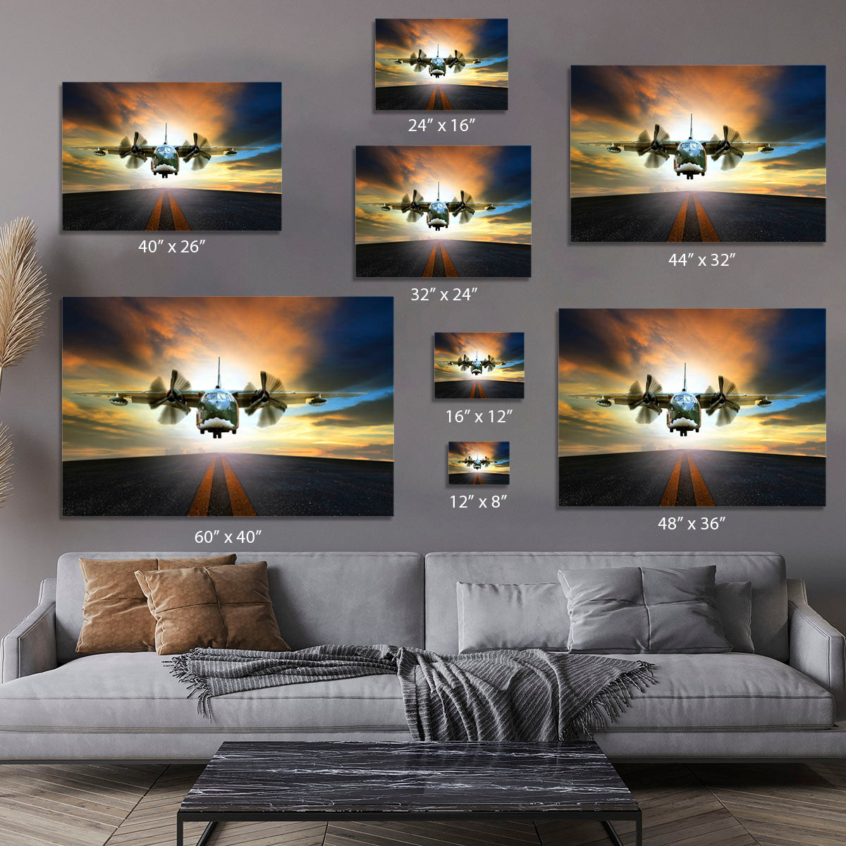 old military container plane Canvas Print or Poster - Canvas Art Rocks - 7