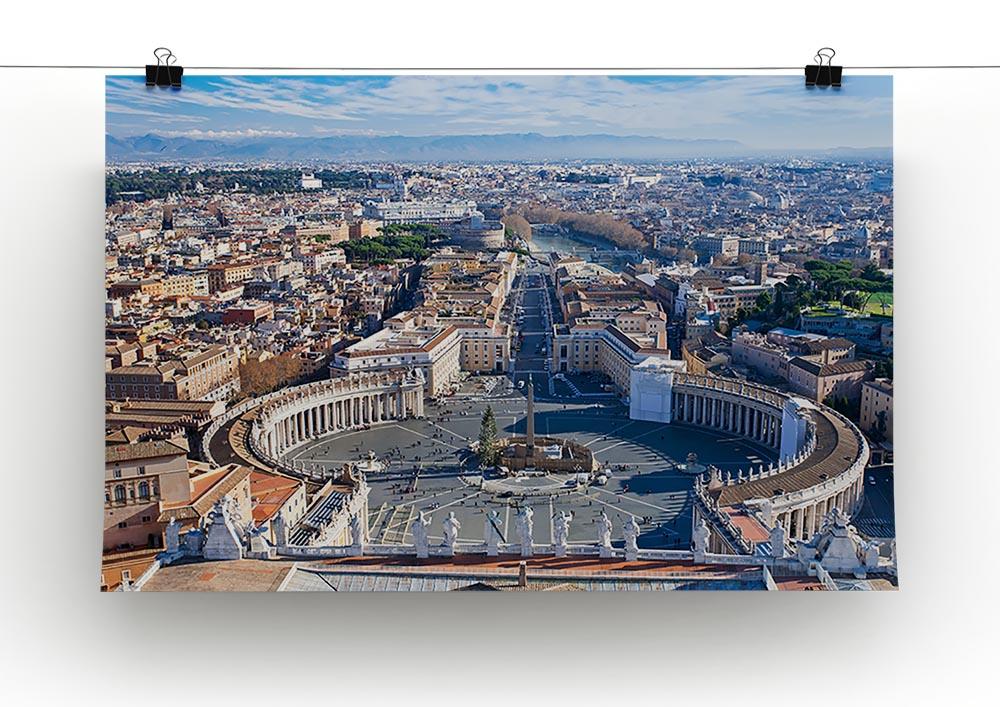 panorama of St.Peter Square Canvas Print or Poster - Canvas Art Rocks - 2