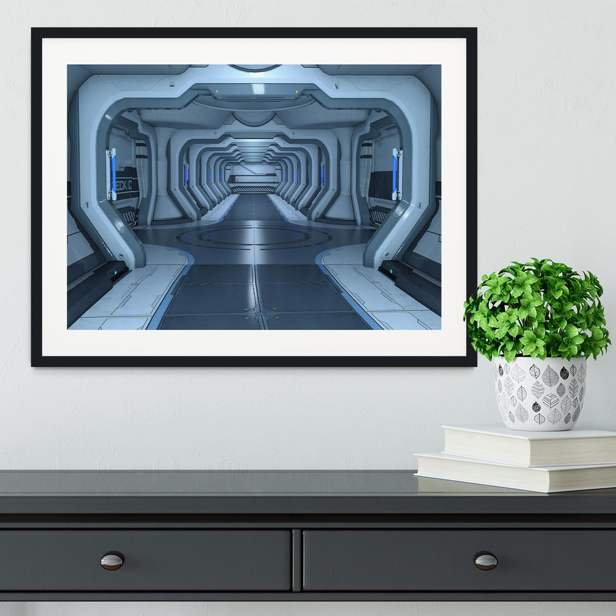 space station Framed Print - Canvas Art Rocks - 1