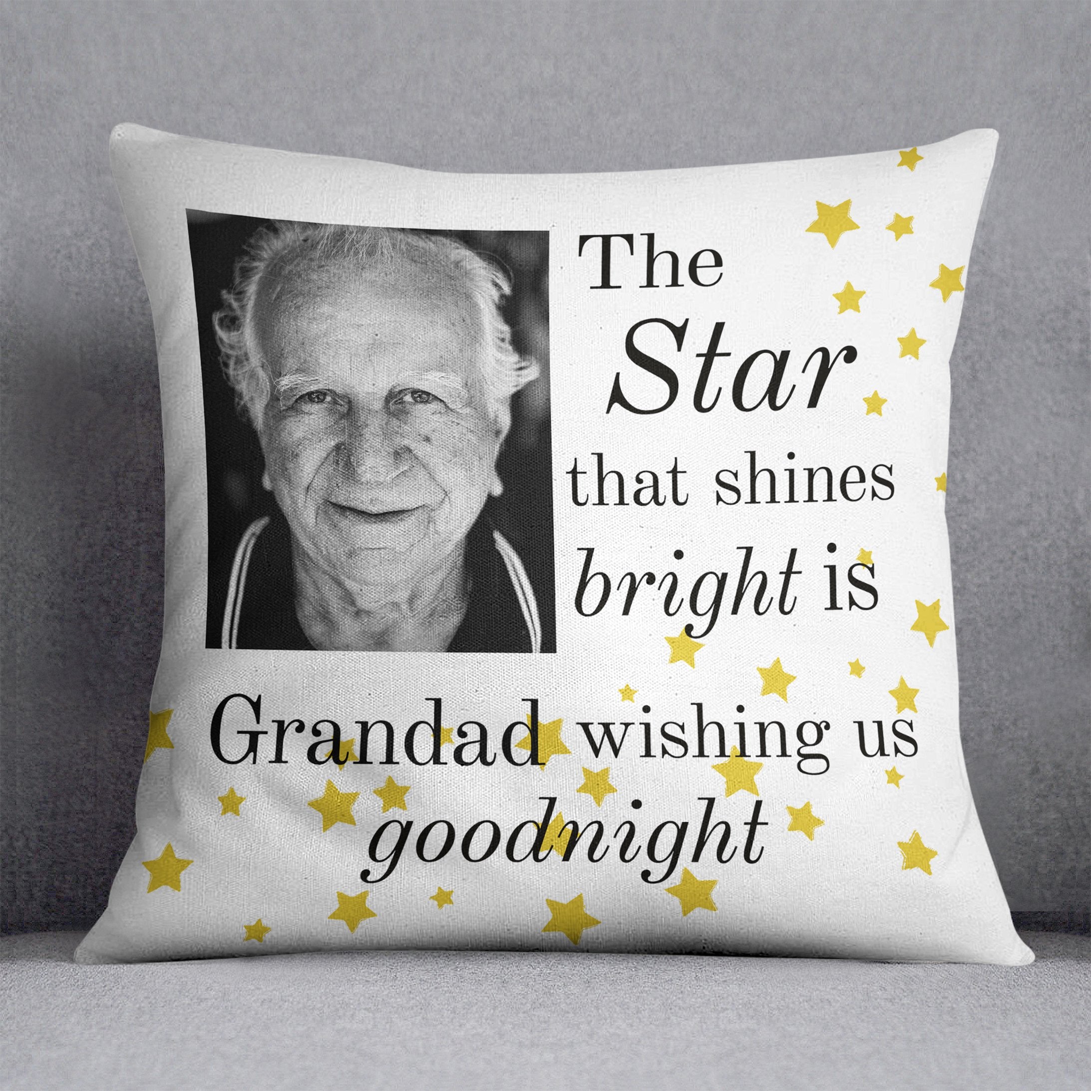 Star That Shines Memorial Personalised Cushion