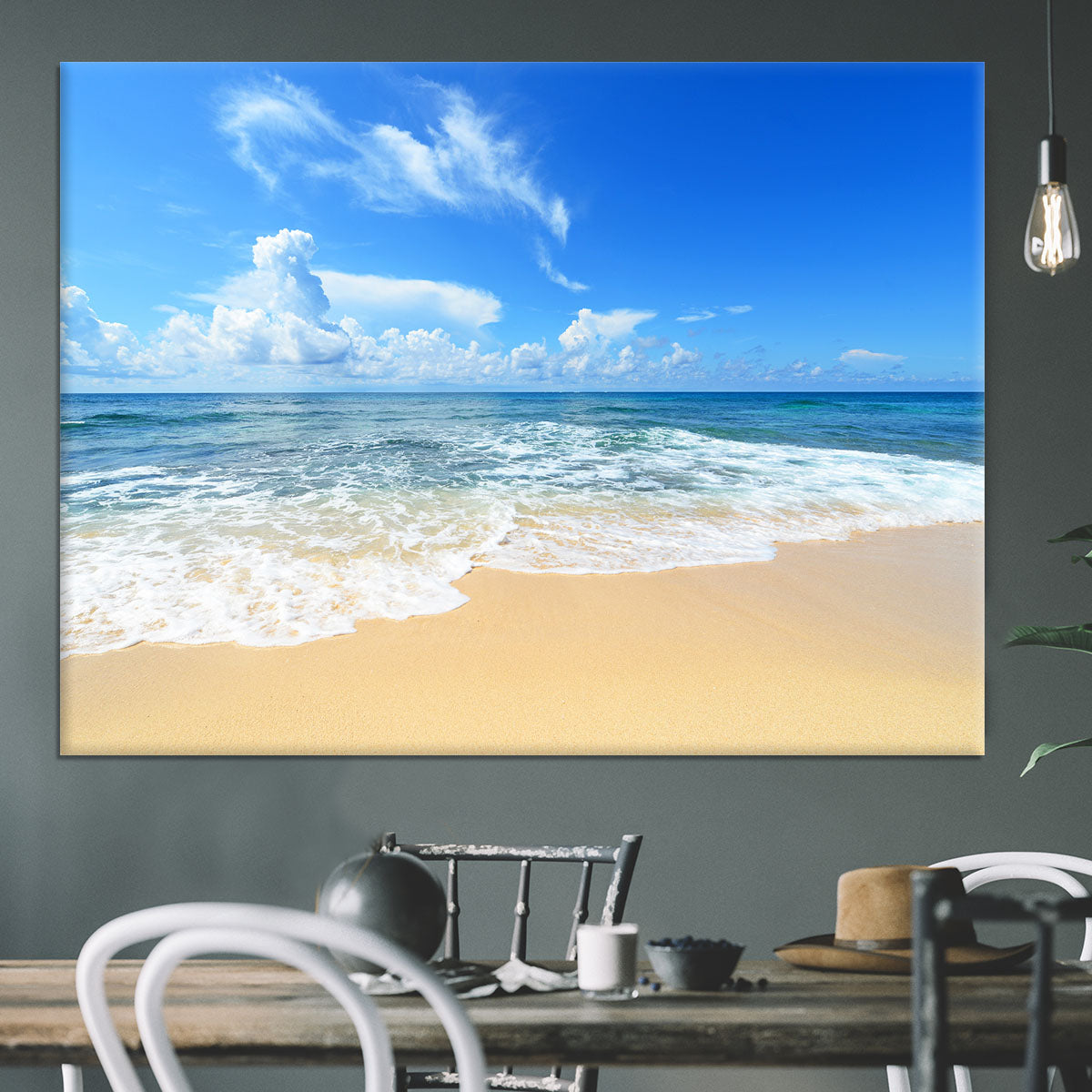 summer sky of Okinawa Canvas Print or Poster - Canvas Art Rocks - 3