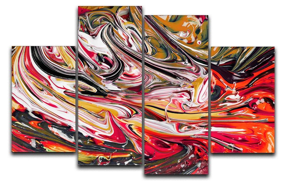swirl - new 4 Split Panel Canvas  - Canvas Art Rocks - 1