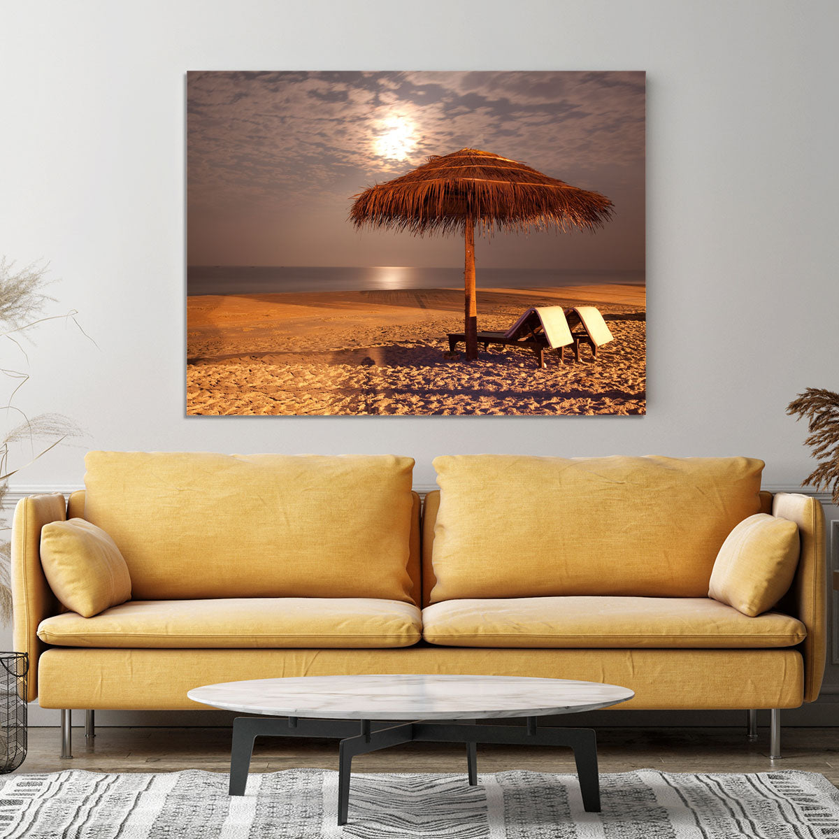 the sunset beach landscape Canvas Print or Poster - Canvas Art Rocks - 4