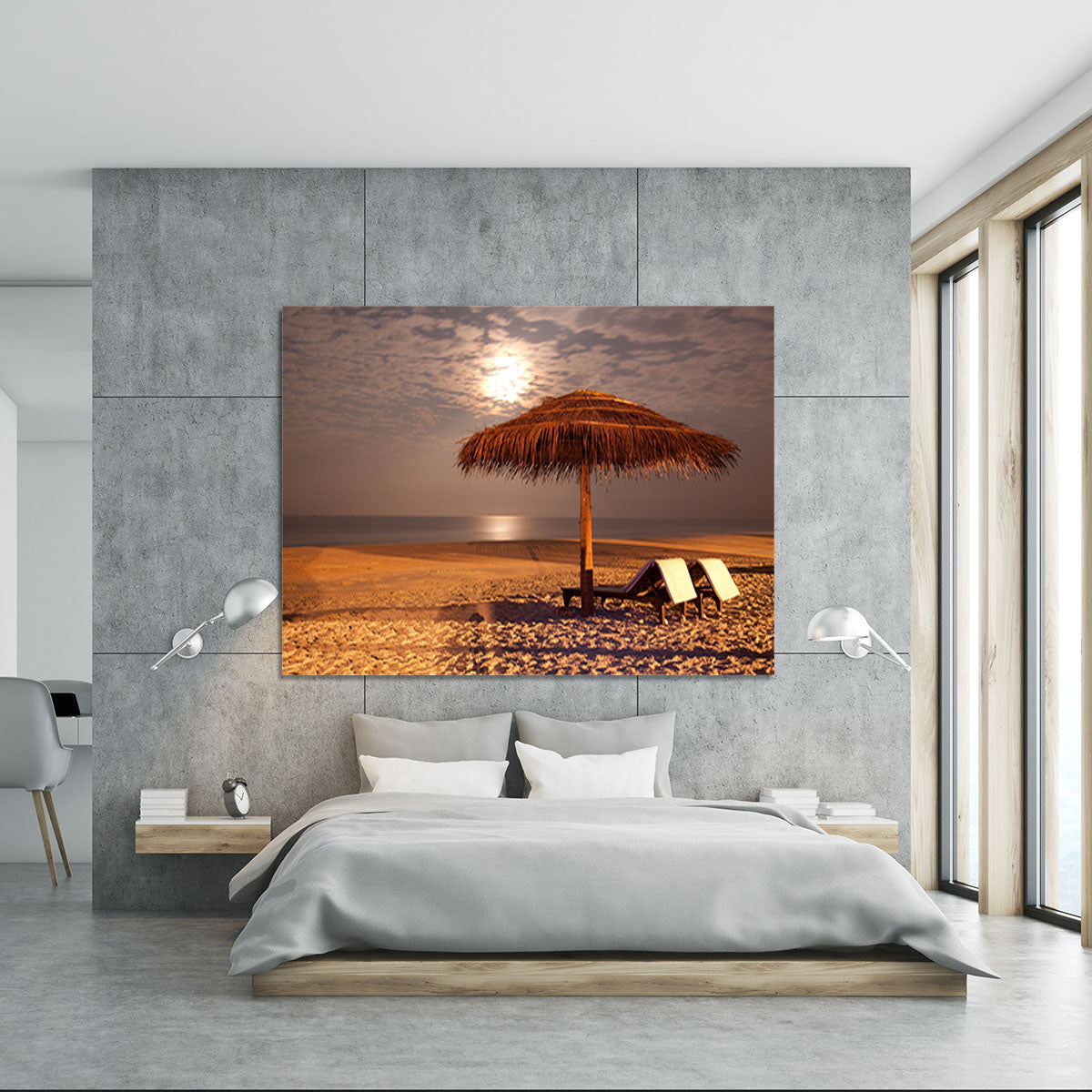 the sunset beach landscape Canvas Print or Poster - Canvas Art Rocks - 5
