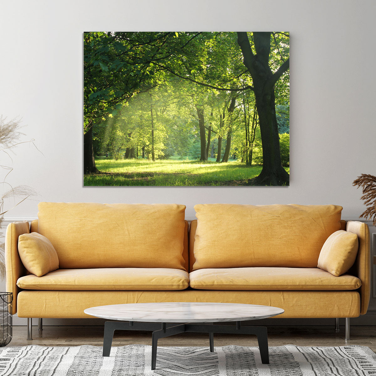 trees in a summer forest Canvas Print or Poster - Canvas Art Rocks - 4
