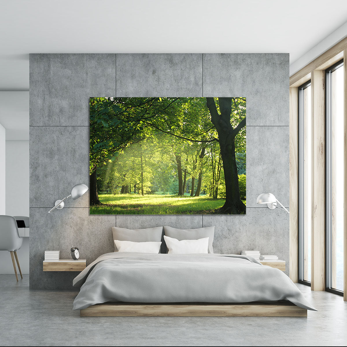 trees in a summer forest Canvas Print or Poster - Canvas Art Rocks - 5