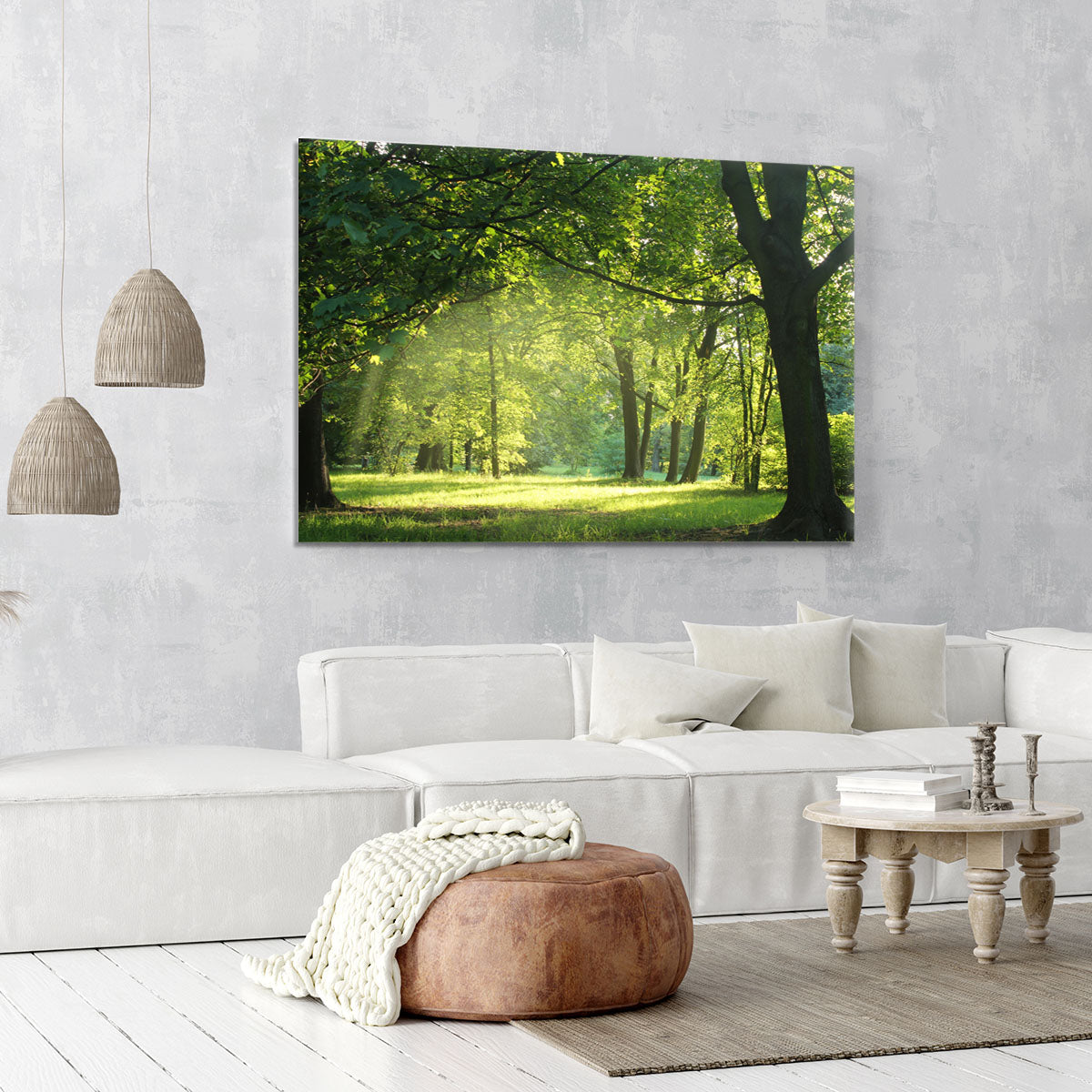 trees in a summer forest Canvas Print or Poster - Canvas Art Rocks - 6