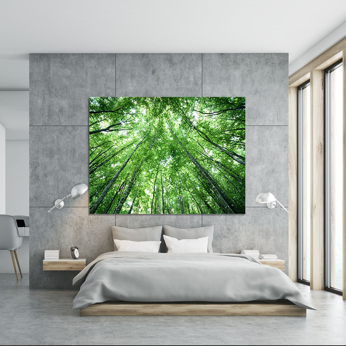 trees meeting eachother at the sky Canvas Print or Poster - Canvas Art Rocks - 5