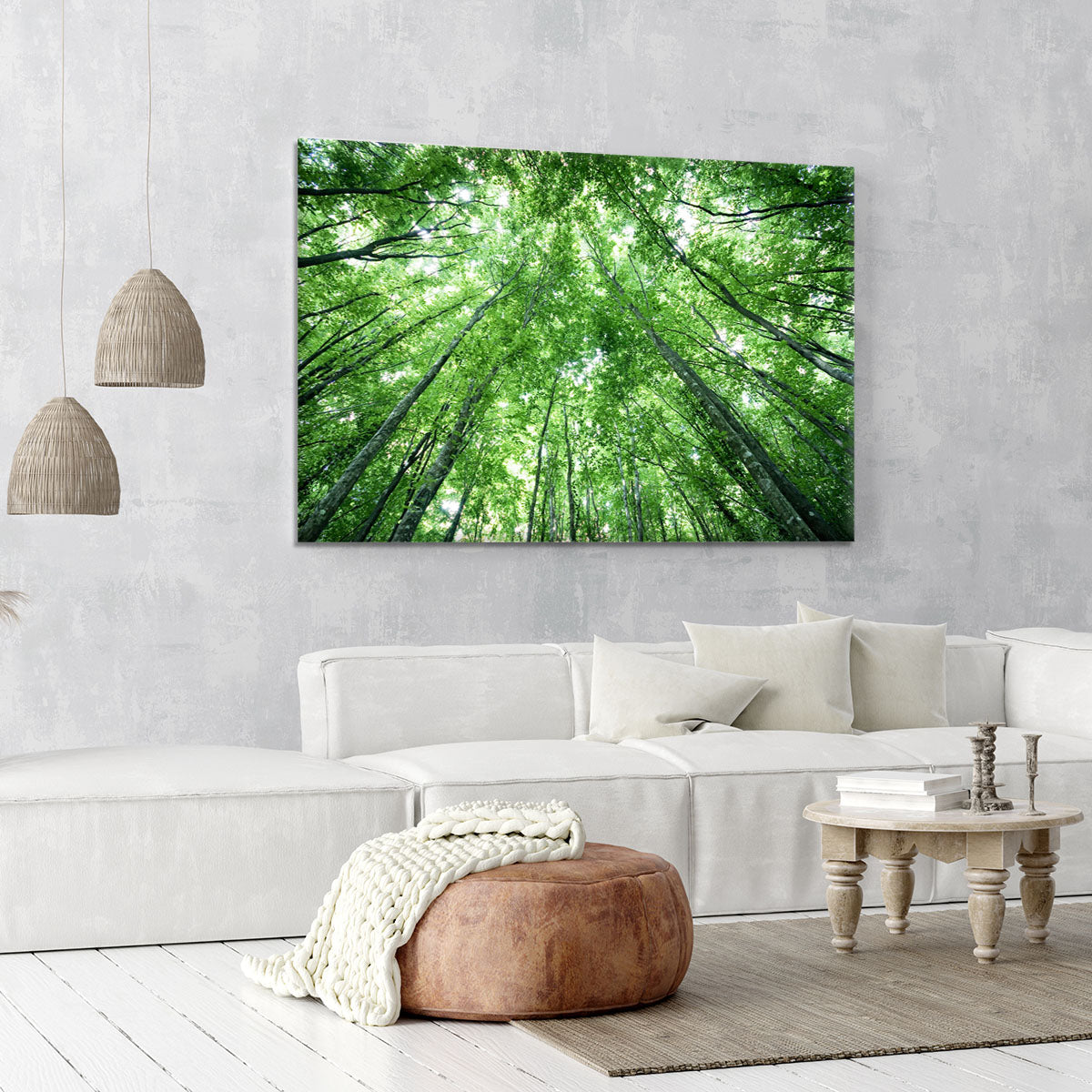 trees meeting eachother at the sky Canvas Print or Poster - Canvas Art Rocks - 6