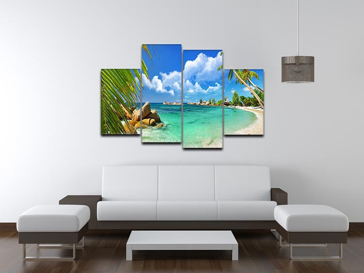 tropical paradise 4 Split Panel Canvas - Canvas Art Rocks - 3