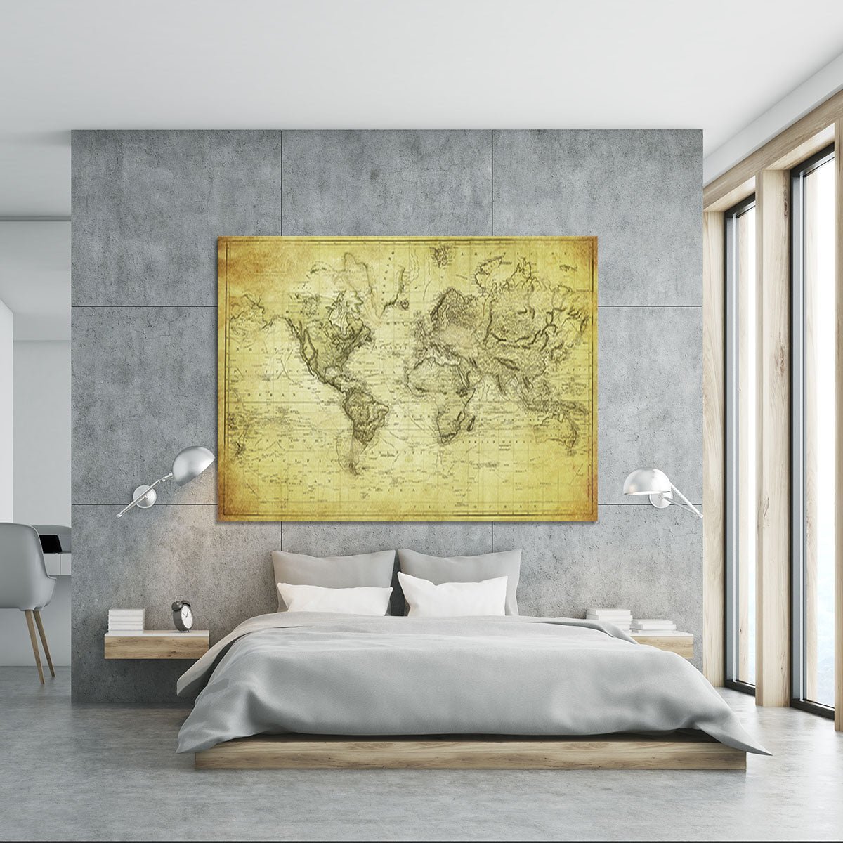 vintage map of the world 1831 Canvas Print or Poster - Canvas Art Rocks - 5