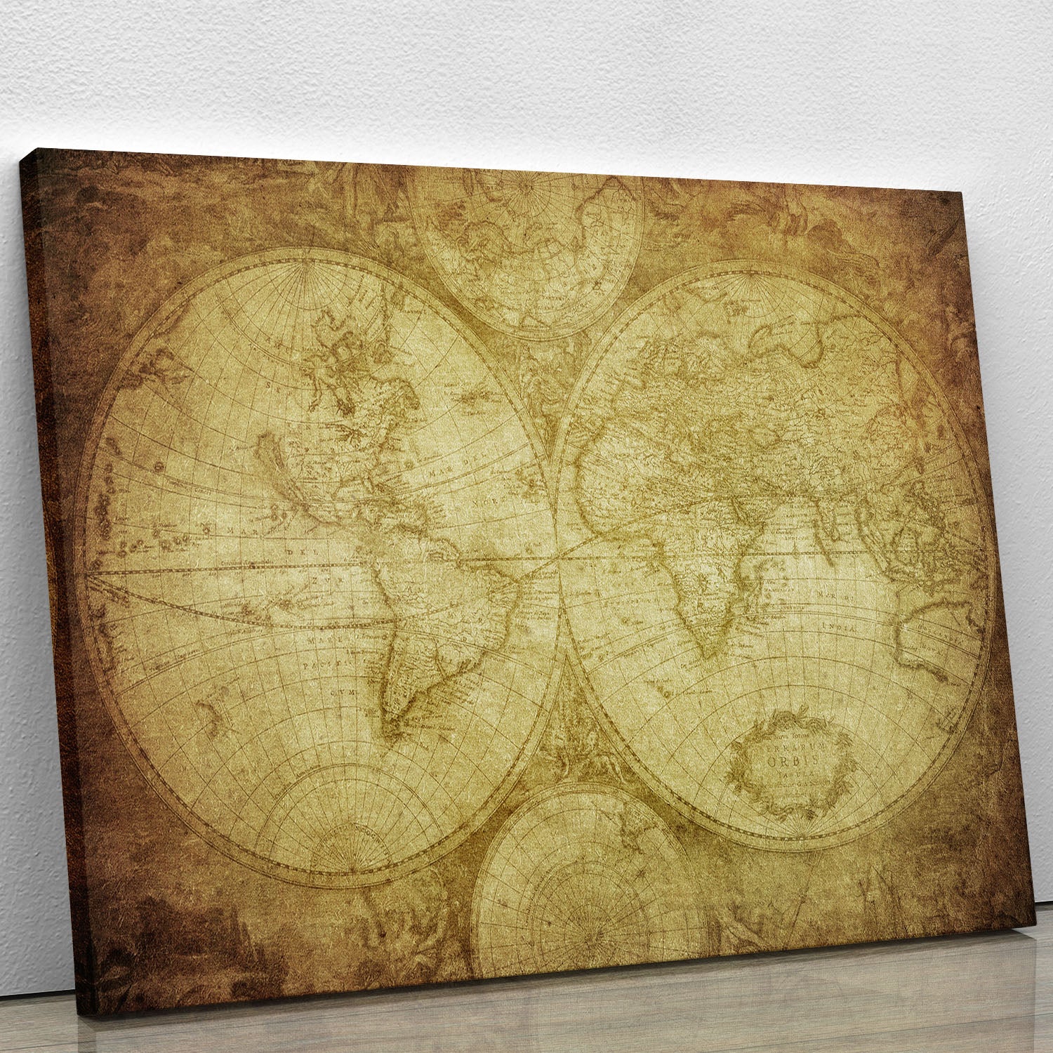 vintage map of the world Canvas Print or Poster - Canvas Art Rocks - 1